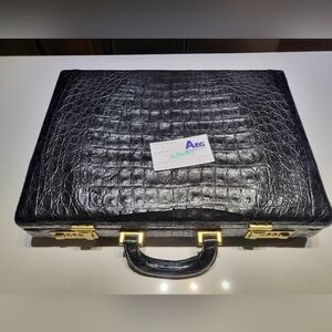 Genuine Nile Crocodile Belly Breifcase